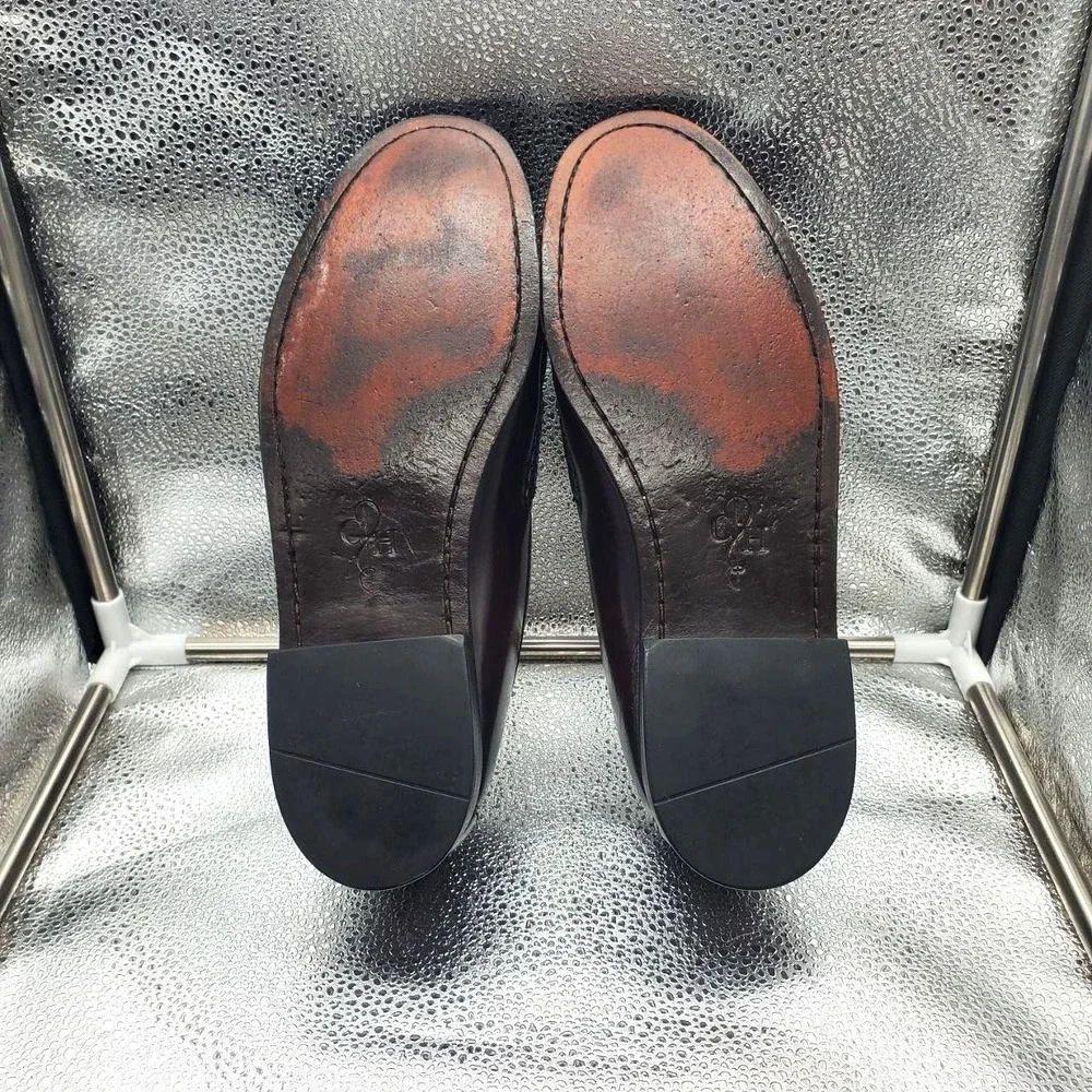 Cole Haan‎ Kiltie Fringe Monk Strap Loafer Dress Shoes Mens 10 Oxblood Leather